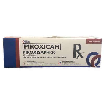 Piroxicam (Piroxisaph) 20mg Capsules 100's