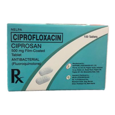 Ciprofloxacin (Ciprosan) 500mg Tablet 100's