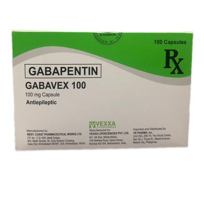 Gabapentin (Gabavex 100) 100mg Capsule 100's