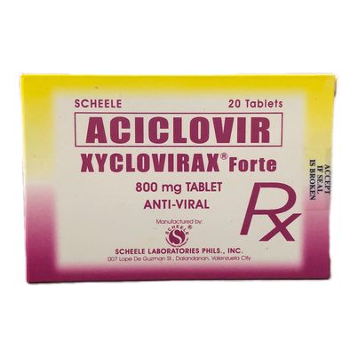 Aciclovir (Xyclovirax) 800mg Anti Viral Tablets 20's