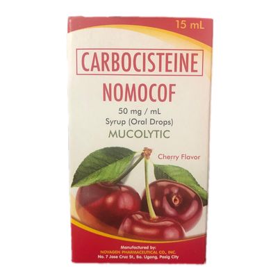 carbocisteine (Nomocof) 50mg/ml Syrup Oral Drops 15ml