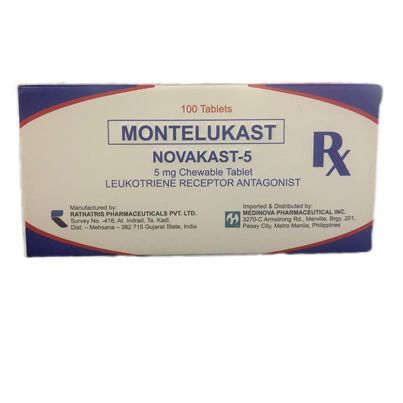 Montelukast (Novakast-5) 5mg Chewable Tablet 100's