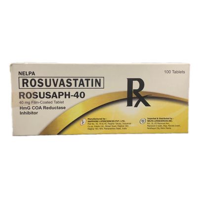 Rosuvastatin (Rosusaph 40) 40mg Film Coated Tablets 100's