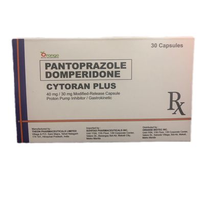 Pantoprazole Domperidone (Cytoran Plus) 40mg/30mg Modified Release Capsule 30's