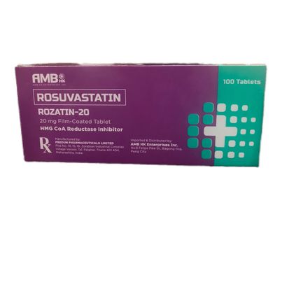 Rosuvastatin (Rozatin 20) 20mg Film Coated Tablets 100's