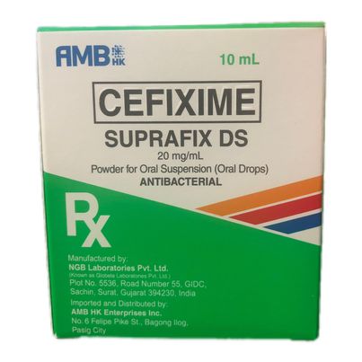 Cefixime (Suprafix DS) 20mg/ml Powder for Oral Suspension (Oral Drops) 10ml