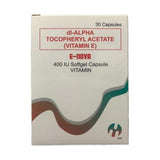 E-NOVA DI-Alpha Tocopheryl Acetate Vitamin E 400 IU Softgel Capsule 30's