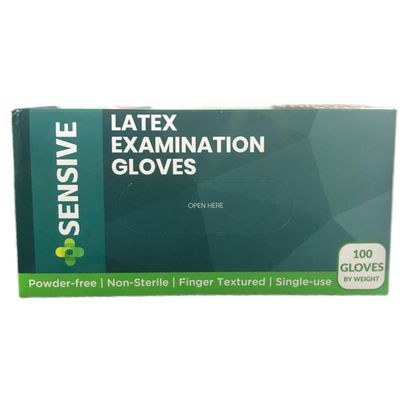 Latex Examination Gloves (Sensive) Powder Free Non Sterile Size Small 100's