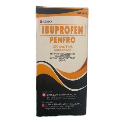 Ibuprofen ( Penfro) 200mg/5ml Suspension 60ml