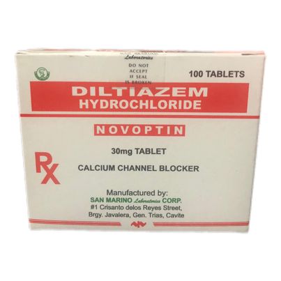Diltiazem Hydrochloride (Novoptin) 30mg Tablet 100's