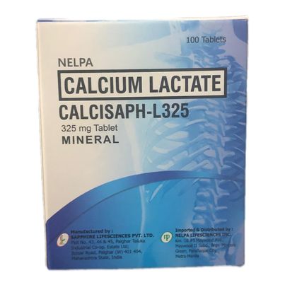 Calcium Lactate (Calcisaph L) 325mg Tablet 100's