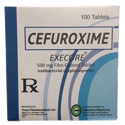 Cefuroxime (Execore) 500mg Film Coated Tablets 100's