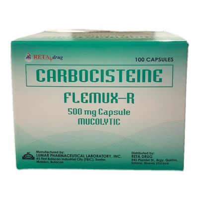Carbocisteine (Flemux R) 500mg Capsule 100's