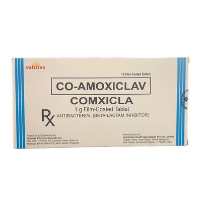 Co Amoxiclav (Comxicla) 1g Film Coated Tablet 10's