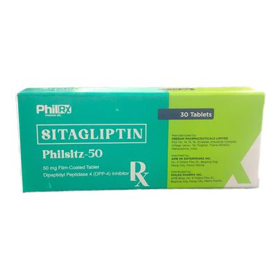 Sitagliptin (Philsitz 50) 50mg Film Coated Tablets 30's