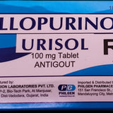 URISOL Allopurinol 100mg Antigout Tablet 100's