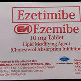 EZEMIBE Ezetimibe 10mg Tablet Lipid Modifying Agent Tablet 30's