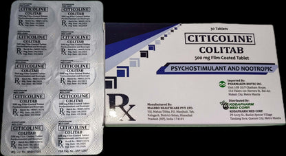 COLITAB Citicoline 500g Film Coated Tablet 30's
