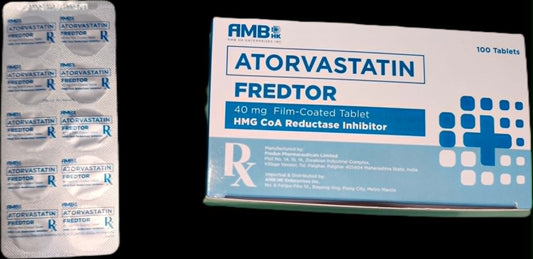 FREDTOR Atorvastatin 40mg Film Coated Tablets 100's