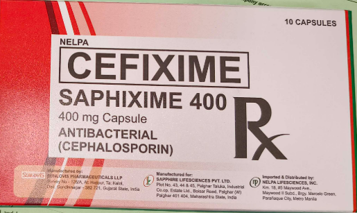 SAPHIXIME Cefixime 400mg Capsule 10's