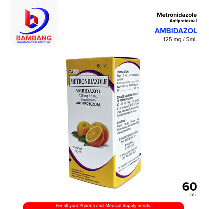 AMBIDAZOL Metrodinazole 125mg/5ml Suspension 60ml