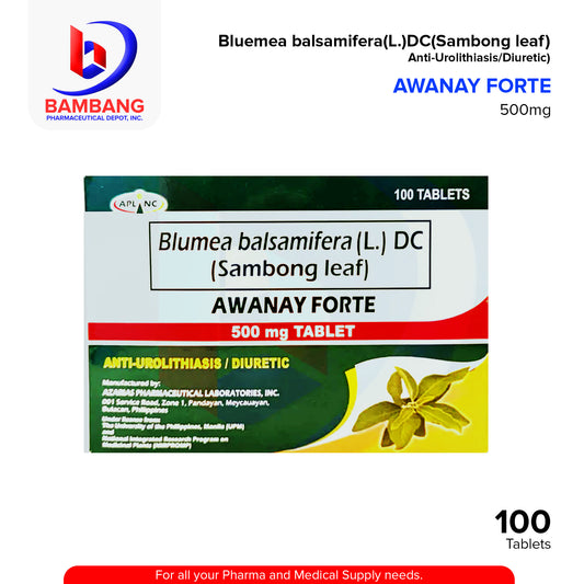 AWANAY FORTE Sambong Leaf Blumea Balsamifera (L.) DC 500mg Tablet 100's