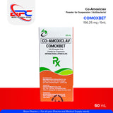 COMOXBET Co-Amoxiclav 156.25 mg per 5 mL Powder for Suspension Antibacterial Penicillin 60mL