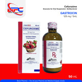FIRSTMED Cefuroxime Granules for Oral Suspension Antibacterial Cephalosporin 125mg / mL Strawberry Flavor 50mL