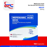 MECID Mefenamic Acid Non-Steroidal Anti-Inflammatory NSAID Fenamate Capsule 100's