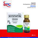 ORASEA Nystatin Oral Suspension Antifungal 100,000 units/mL 30ml