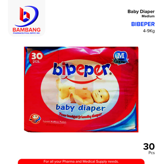 BIBEPER Baby Diaper Your Daughter Friendly Diaper (Medium) Pieces 30's