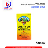 CHERIFER SYRUP Height is Might! FOOD SUPPLEMENT Vitamins A, B-Vitamins, C & D  120 ML