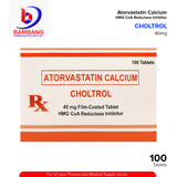 CHOLTROL Atorvastatin Calcium 40mg Film Coated Tablet 100's