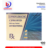 CIPROFED Ciprofloxacin 500mg Tablet 100's