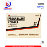 CONVULT Pregabalin 75mg Anti Epileptic Capsule 10's