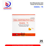DIASOL 75 Oral Rehydration Salt Powder for Oral Solution Sachet Orange Flavor 25's