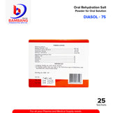 DIASOL 75 Oral Rehydration Salt Powder for Oral Solution Sachet Orange ...
