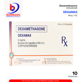 DEXAMAX Dexamethasone 4mg/ml Solution for Injection (IM/IV) 2ml x 10 Ampoules