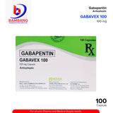 GABAVEX 100 Gabapentin Antiepileptic 100mg Capsule 100's