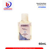 HYGIENX Hand Sanitizer Anti Microbial 70% 60ml