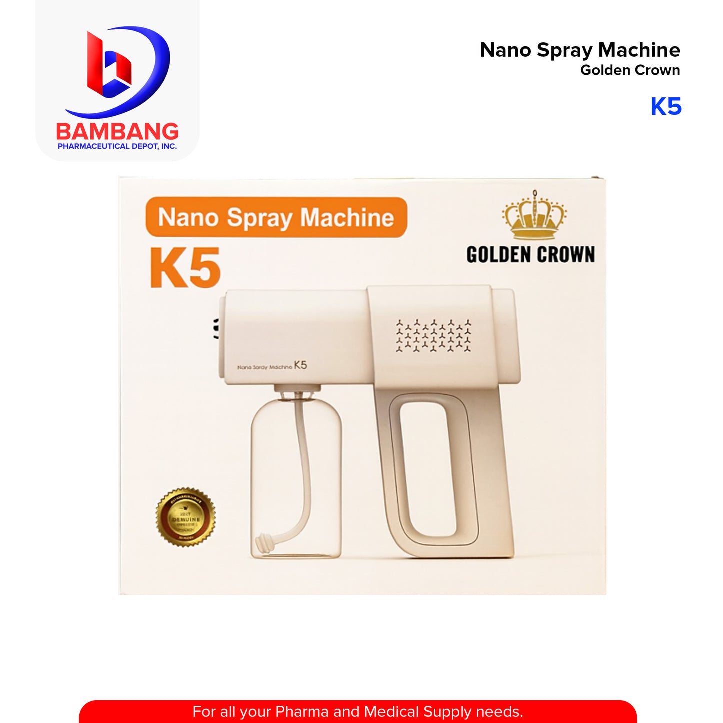 K5 Nano Spray Machine Golden Crown