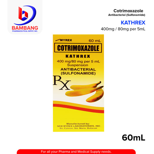 KATHREX Cotrimoxazole 400mg/80mg per 5ml Suspension 60ml