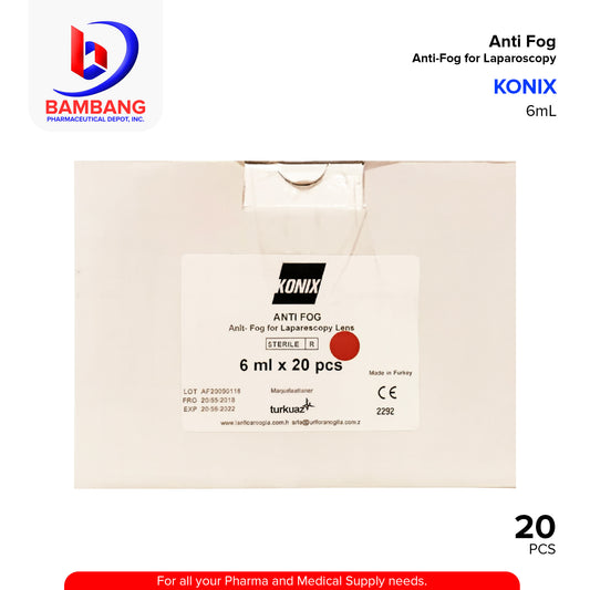 KONIX Anti Fog Solution for Laparoscopy 6ml Pieces 20's