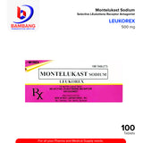 Montelukast Sodium (Leukorest) 10mg Film Coated Tablet 100's