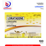 LORASAPH Loratadine 10mg Tablet 100's