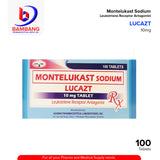 LUCAZT Montelukast Sodium 10mg Tablet 100's