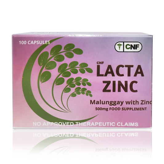 Malunggay with Zinc (Lacta Zinc) 500mg Food Supplement Capsules 100's