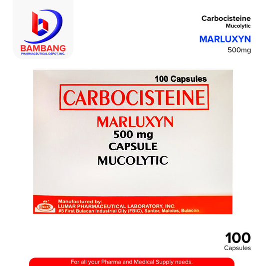 MARLUXYN Carbocisteine 500mg Capsule 100's