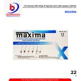 MAXIMA IV Cannula with Wings & Injection Port Radio Opaque Catheter Sterilized by EO Size No. 22G by 100's