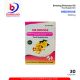 MEDIROSE Evening Primrose 1000mg Soft Gelatin Capsule with Omega 6 Fatty Acid Capsules 30's